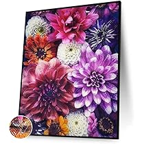 Amazon | ダイヤモンドアート 花 5dダイヤモンド塗装キット